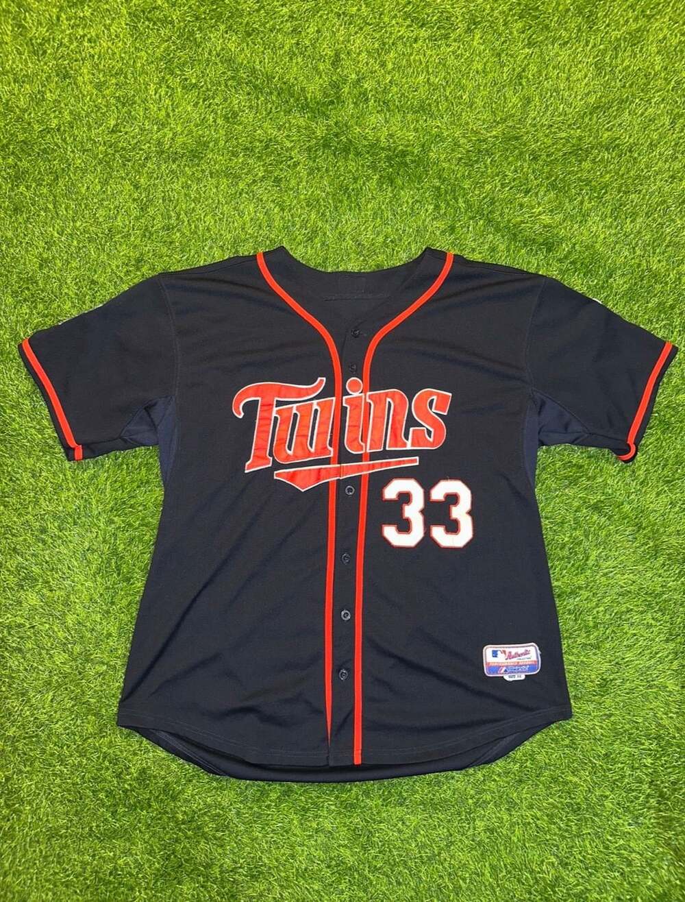 Majestic Minnesota Twins Morneau 33 Jersey Size 56 Black